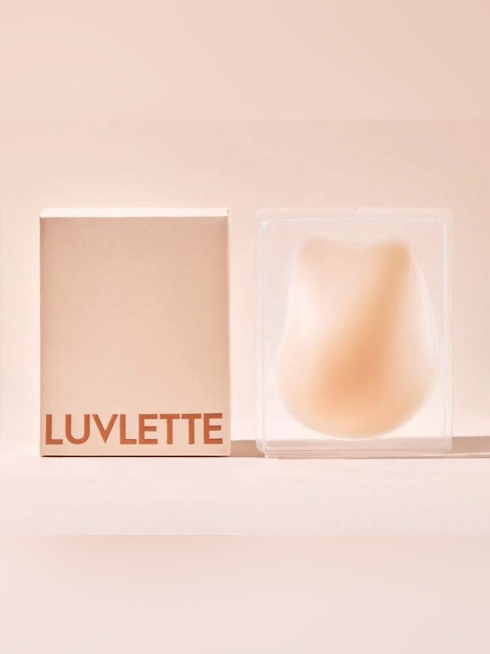 LUVLETTE Invisible Self-Adhesive Silicone Lift Nipple Covers Cinnamon size L
